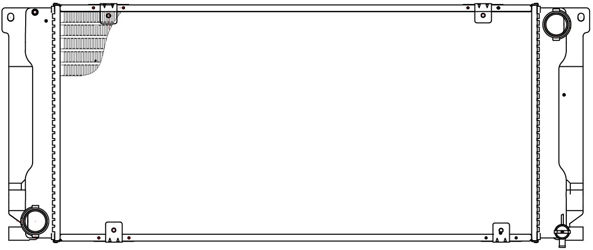 Радиатор охлаждения для автомобилей ГАЗель Next "Cummins" (паяный)