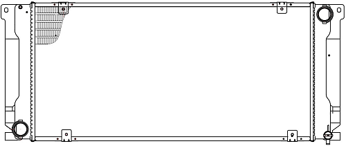 Радиатор охлаждения для автомобилей ГАЗель Next "Cummins" (паяный)