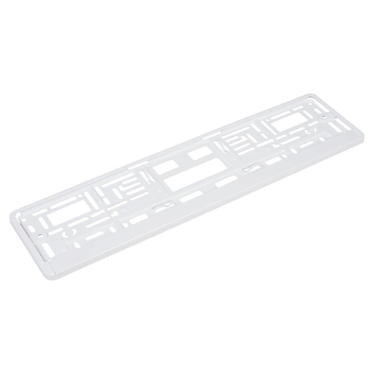 Рамка под номерной знак "Белая", с планкой