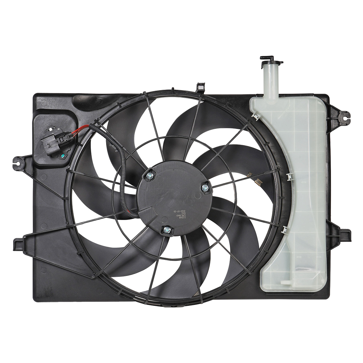 Электровентилятор охлаждения для автомобилей KIA Cerato (18-)/Ceed (18-)/Seltos (19-)/Soul III (19-) 1.6i/2.0i (с кожухом и резистором)