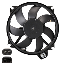 Электровентилятор охлаждения для автомобилей Fluence (10-)/Megane III (08-) (с кожухом и резистором)
