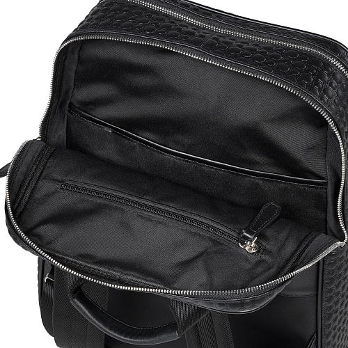 Рюкзак кожаный чёрный CR