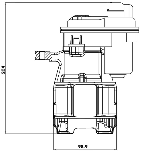Суппорт тормозной для автомобилей JAC JS6 (22-) задний правый d=38мм (автомобиль с электродвигателем стояночного тормоза)