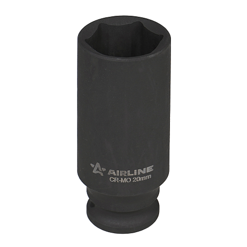 Головка ударная торцевая 3/8"DR шестигранная глубокая 20мм, L=65мм