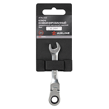 Ключ комбинированный трещоточный шарнирный короткий 8мм PRO, пласт.подвес