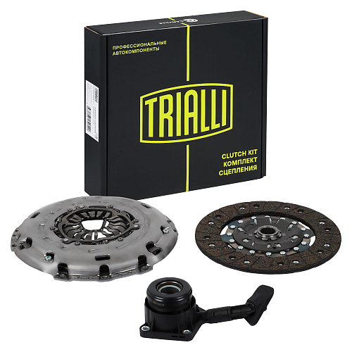 Комплект сцепления для автомобилей Ford Mondeo IV (07-)/Kuga (08-) 2.0TDI с компенсацией износа в сборе с гидравлической муфтой для двигателей с двухмассовым маховиком