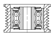 Ролик приводного ремня для автомобилей Toyota Land Cruiser 200 (07-) 4.6i [UR] (опорный)
