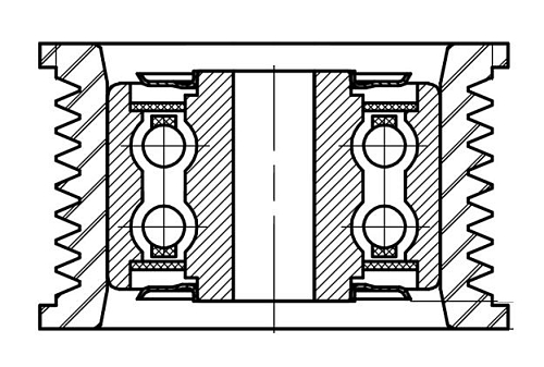 Ролик приводного ремня для автомобилей Toyota Land Cruiser 200 (07-) 4.6i [UR] (опорный)