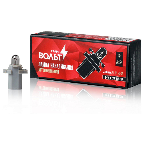 Лампа накаливания 24V 1.5W B8.5D