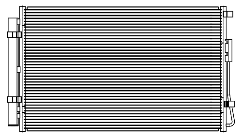 Радиатор кондиционера для автомобилей Santa Fe (12-) 2.4i/3.3i