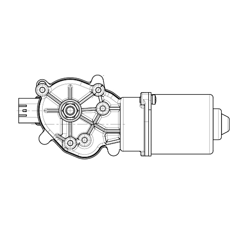 Моторедуктор стеклоочистителя для автомобилей Mazda 3 BL (09-) (перед.)