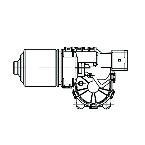 Моторедуктор стеклоочистителя для автомобилей Kia Seltos (19-)/Hyundai Tucson (21-) (перед.)