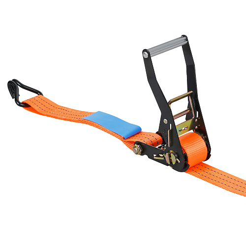 Ремень крепления автовозный с храповиком и резиновыми вставками 4 т, 3 м