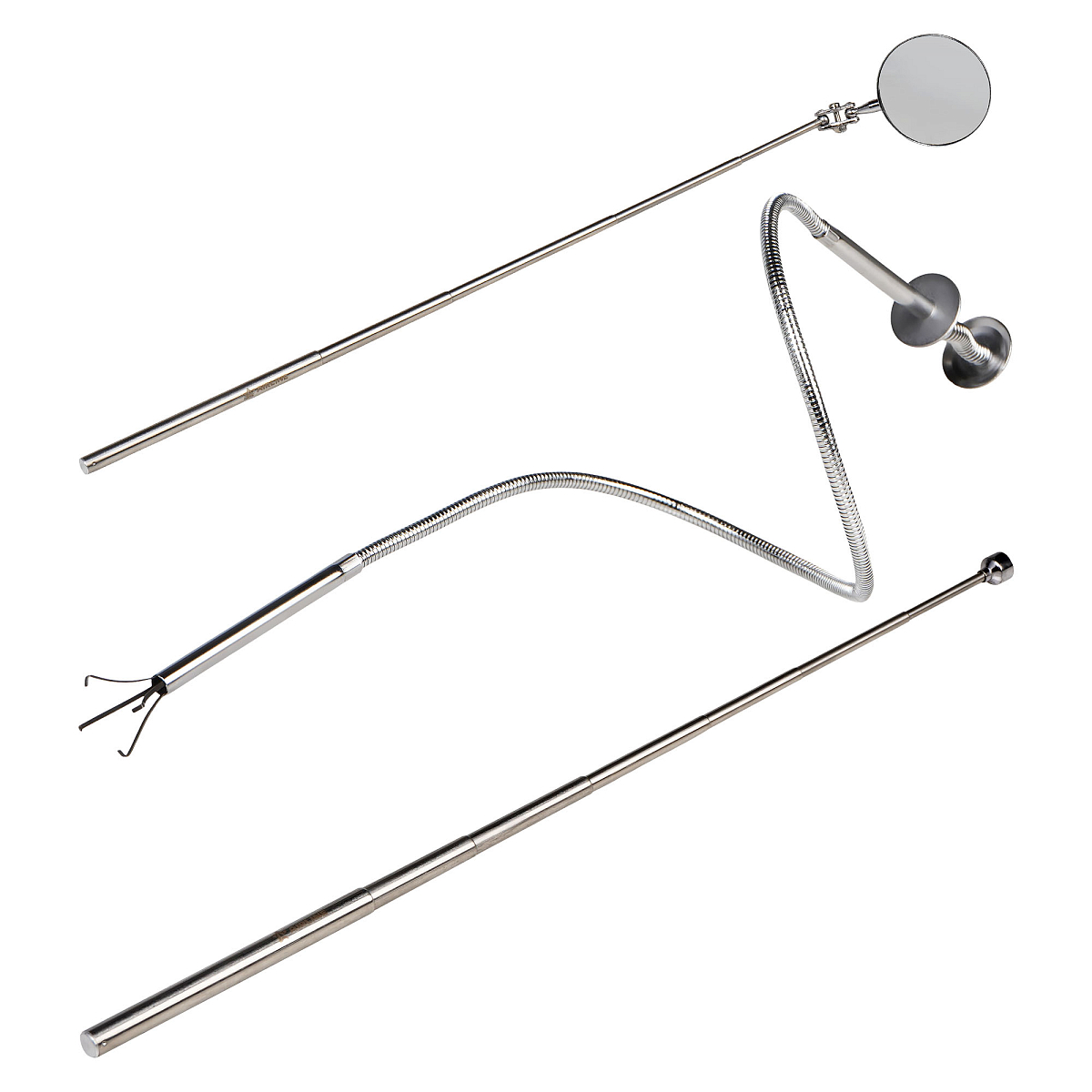 Инструмент инспекционный, набор 3пр.. (захват телескоп., захват гибкий, зеркало)