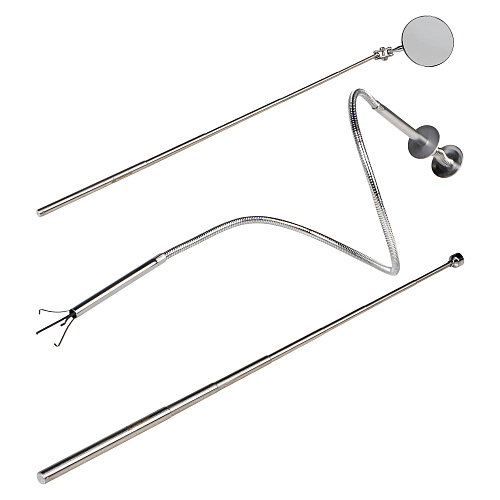 Инструмент инспекционный, набор 3пр.. (захват телескоп., захват гибкий, зеркало)