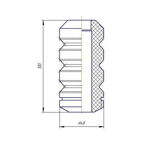 Ремонтный комплект переднего амортизатора (кожух + отбойник) для автомобиля Лада 2170-2172 Priora/2190-2192 Granta/Kalina II