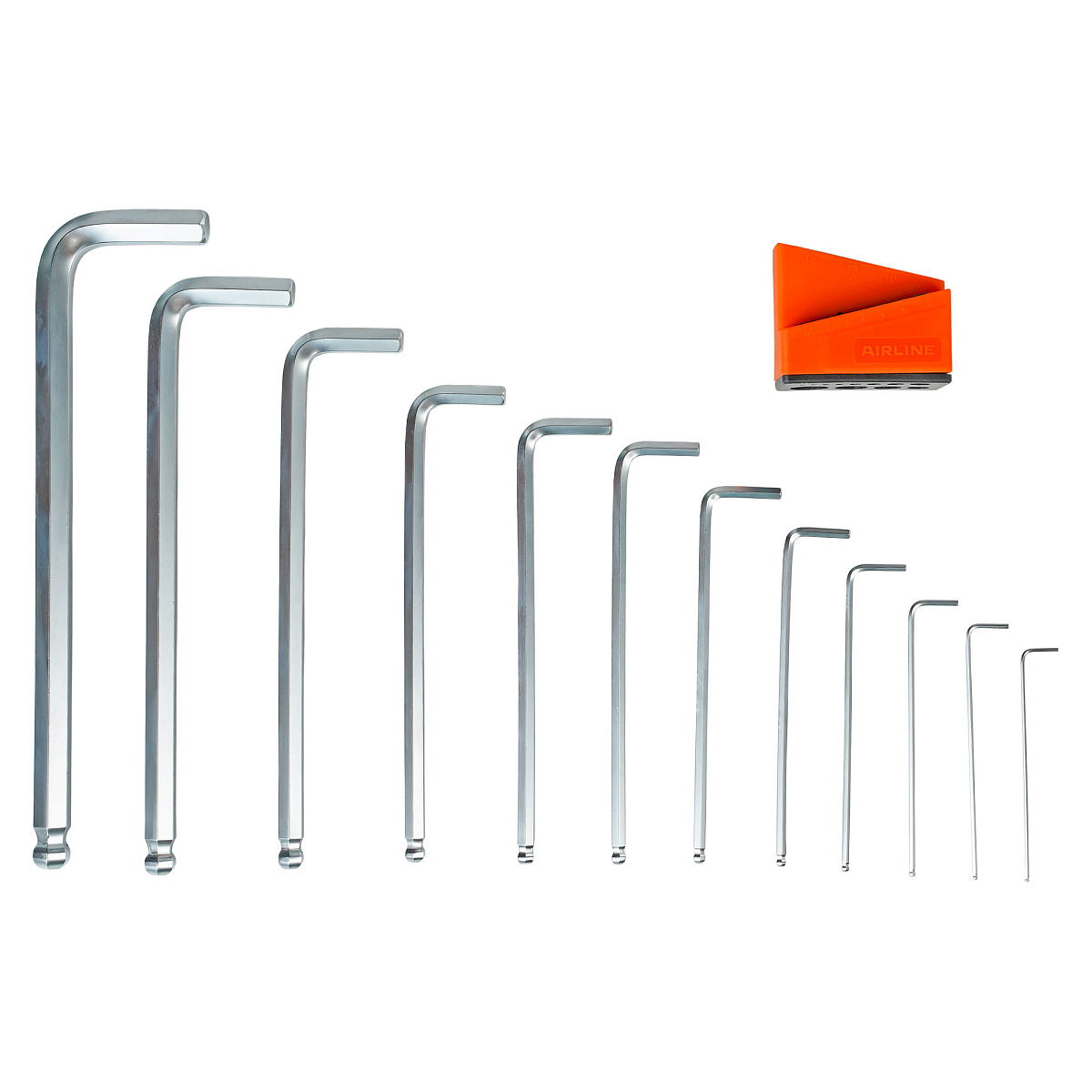 Набор ключей шестигранных удлинённых с шаром 12пр. (1.5-14мм) пласт.подвес