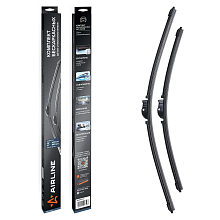 Щетки стеклоочистителя комплект 600/480мм (24"/19") бескаркасные с креплением "Side Pin 22 мм", 2 штуки МП-серия