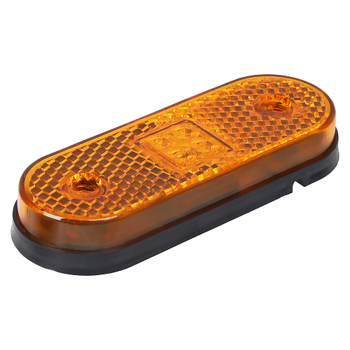 Огонь габаритный светодиодный, 12/24В, оранжевый, съемный кронштейн, комплект 8 шт. МП-серия