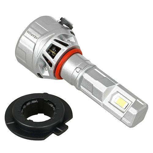 Лампа светодиодная H7 ULTRA, 55Вт, 10400Лм (5200Лм x 2), 6500К (Белый), 12/24В, комплект 2 шт.