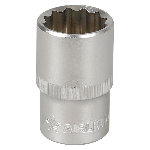 Головка торцевая 1/2"DR двенадцатигранная 17мм, L=38мм пласт.подвес