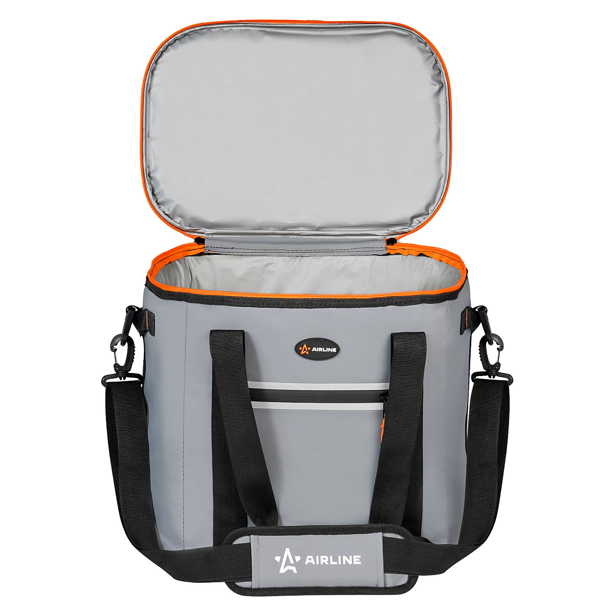 Сумка-холодильник (термосумка)"Пикник", 23л, 32*30*24см, водонепр.,серая
