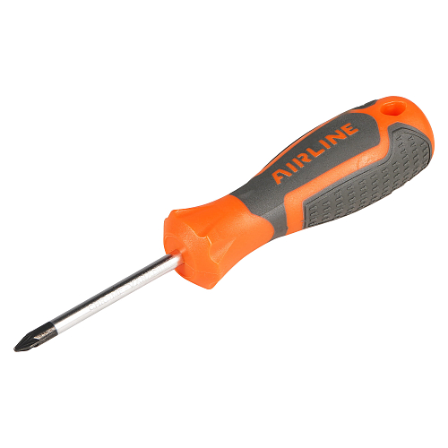 Отвертка крестовая PZ1x60мм, магнитный наконечник, пласт.подвес