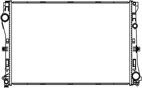 Радиатор охлаждения для автомобилей MB E (W213) (16-)/C (W205) (14-)/GLC (X253) (15-) M/A