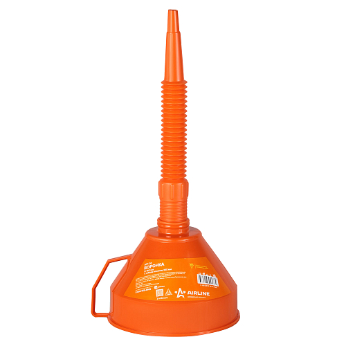 Воронка D-160мм с гибким носиком, L=380мм, стальная сетка