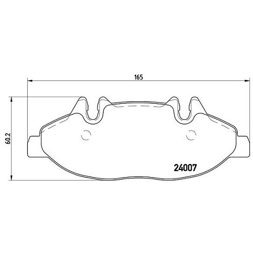 Колодки тормозные дисковые передние для автомобилей Mercedes Vito/Viano (W639) (03-)