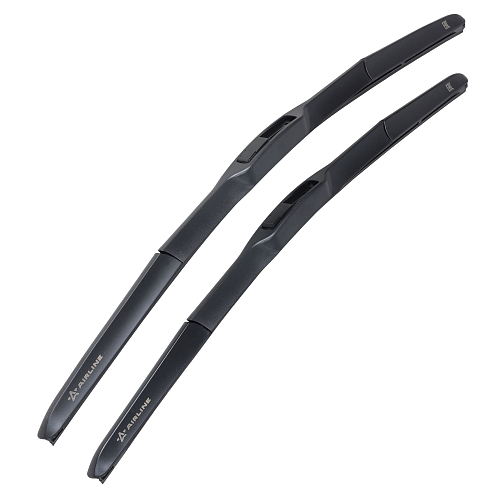 Щетки стеклооч комплект (2 штуки) 600/550мм (24"/22") гибридные с креплением "Крючок 9x3, 9x4 мм" (AWBM274)