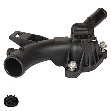 Фланец системы охлаждения для автомобилей Opel Corsa D (06-)/Meriva B (10-) 1.2i/1.4i (пластик)