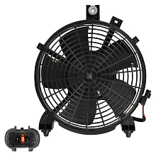 Электровентилятор кондиционера для автомобилей Mitsubishi Pajero Sport II (08-)/L200 IV (06-) (с кожухом)