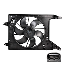 Электровентилятор охлаждения для автомобилей Logan (08-)/Largus (12-) A/C (с кожухом с резистором )