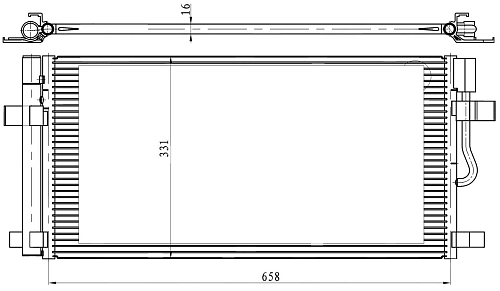 Радиатор кондиционера для автомобилей Exeed TXL (20-) 1.6T