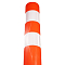 Столбик парковочный 480мм, 2 световозвр.полосы, анкерн.креп., пластик, оранжевый