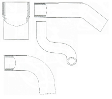 Патрубки охлаждения для автомобилей Лада 21073 инж. (силикон, кмпл., 4шт.)