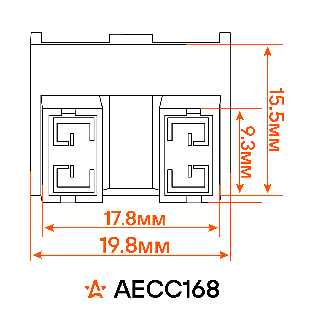 Разъём 2 pin с проводами угловой для лампы с цоколем H7