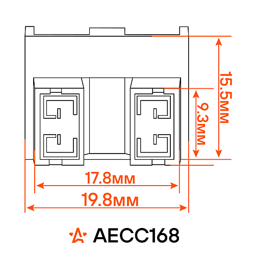 Разъём 2 pin с проводами угловой для лампы с цоколем H7