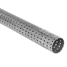 Труба прямая перфорированная 45х1000 (d=45х1.2, L=1000мм) (алюминизированная сталь)