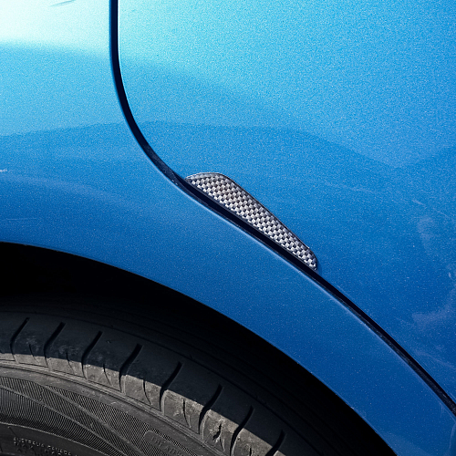 Накладки защитные на двери авто, противоударные, черн. карбон, 4 шт.