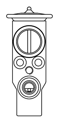 Клапан расширительный кондиционера (ТРВ) для автомобилей Opel Corsa D (06-)