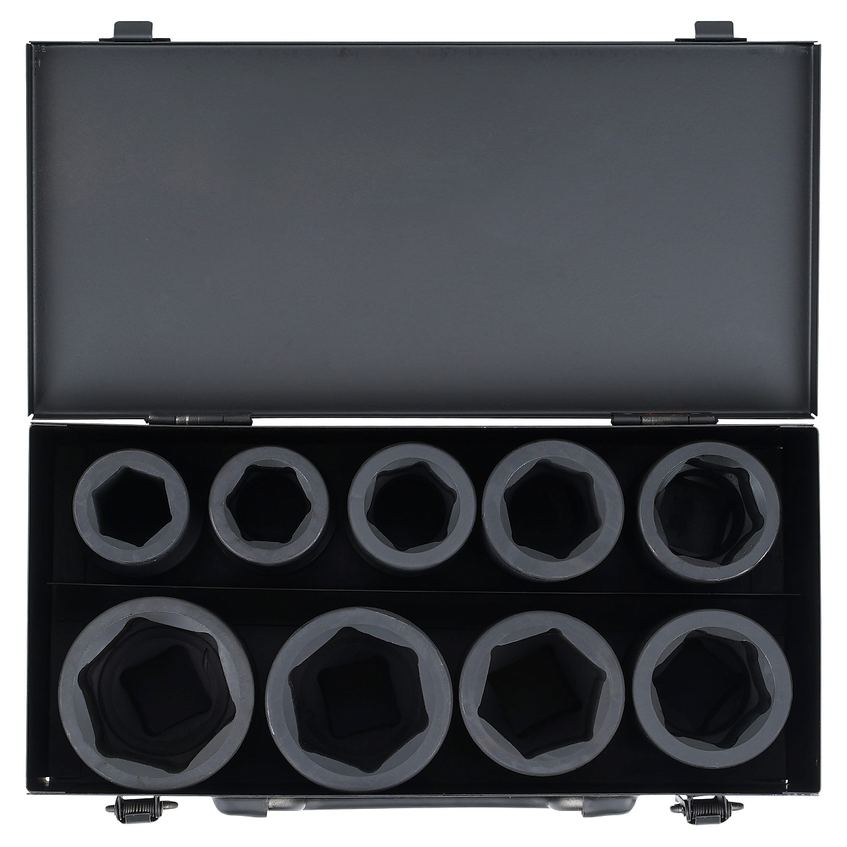 Набор головок ударных 1"DR L=90мм, 9пр. (26-50мм) металл.кейс