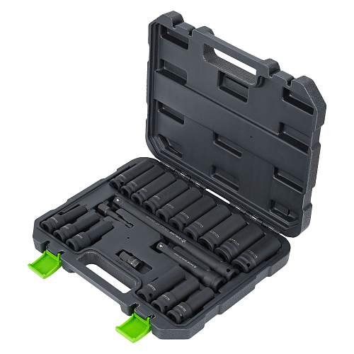 Набор головок ударных 1/2"DR L=78мм, 20пр. (8-24мм) пласт.кейс