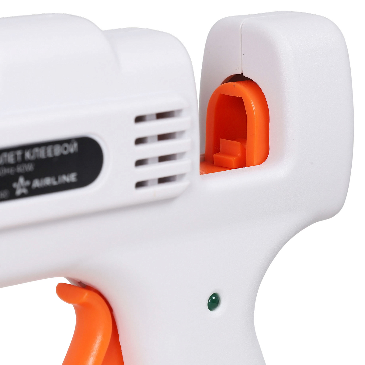 Пистолет (термо) клеевой электрический, сопло 7мм, 220В/40Вт, белый/оранж.