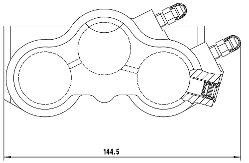 Цилиндр тормозной для автомобилей Лада 2121 передний правый d=30мм (нового образца)