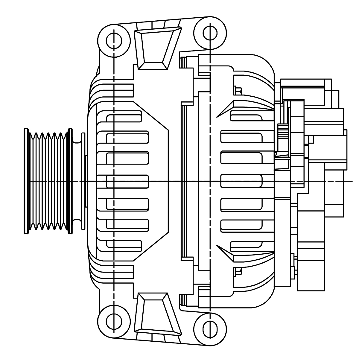 Генератор для автомобилей VAG A4 B6 (00-)/B7 (04-) 1.8T/2.0i 120A