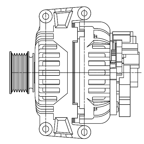 Генератор для автомобилей VAG A4 B6 (00-)/B7 (04-) 1.8T/2.0i 120A