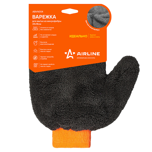 Варежка для мытья из микрофибры (24*18 см)