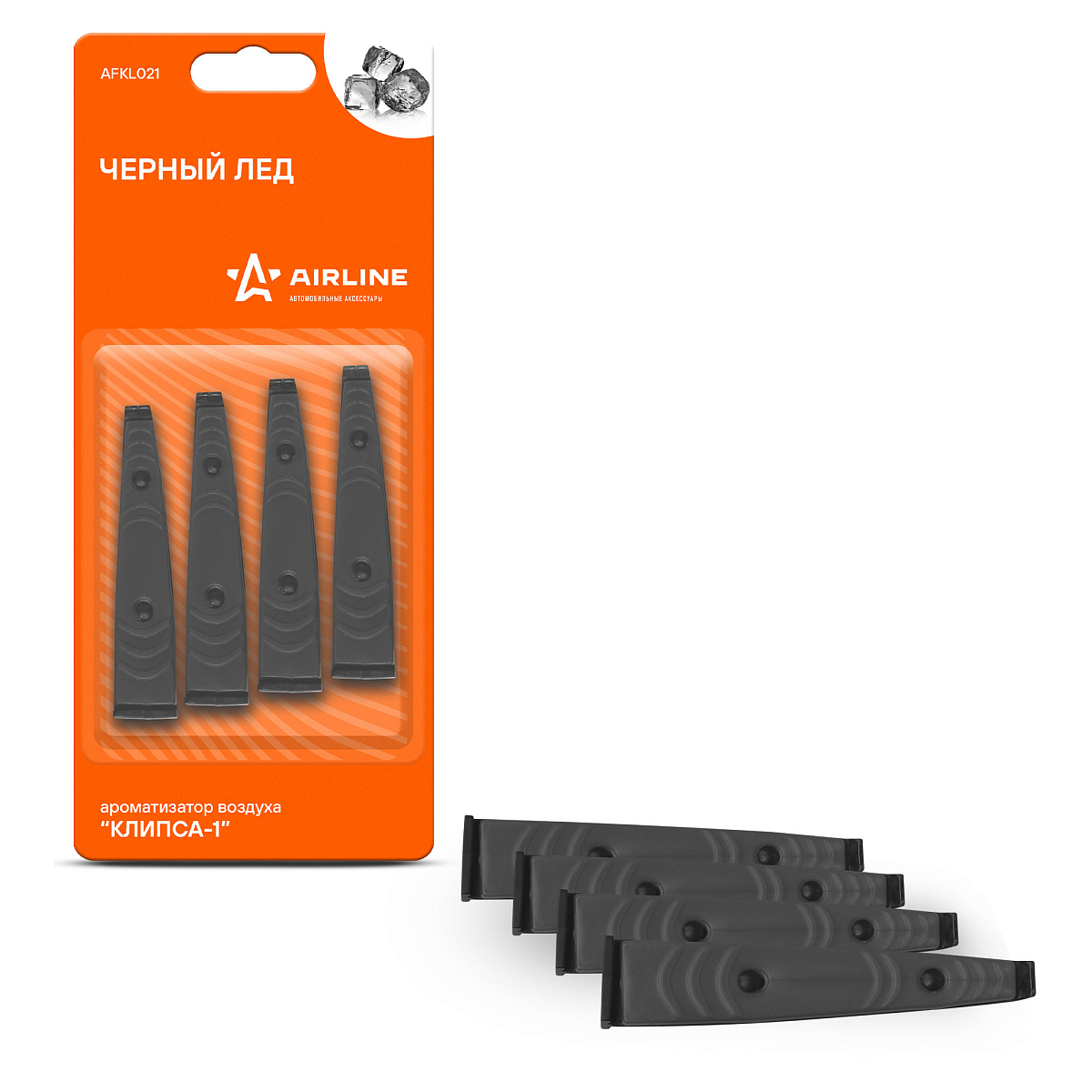 Ароматизатор в дефлектор "Клипса-1" Черный лед